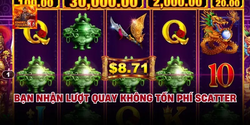 Bạn nhận lượt quay không tốn phí scatter