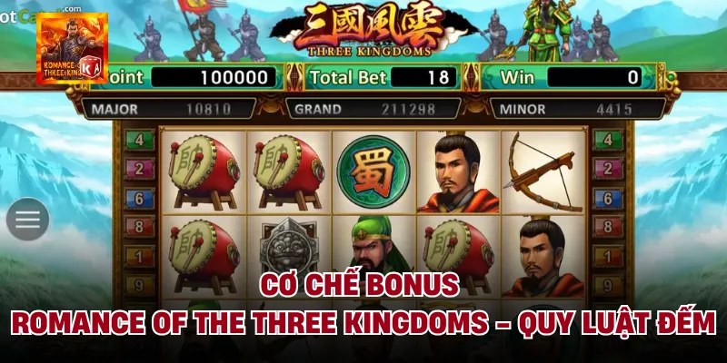 Cơ Chế Bonus Romance Of The Three Kingdoms - Quy Luật Đếm