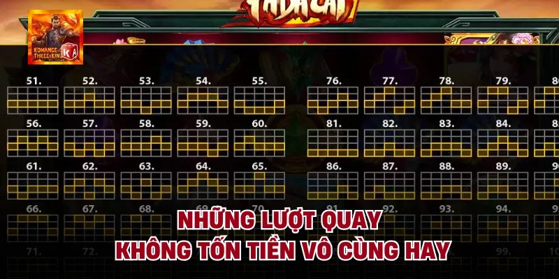 Những lượt quay không tốn tiền vô cùng hay