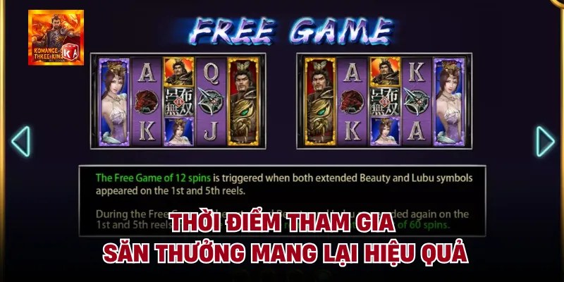 Thời điểm tham gia săn thưởng mang lại hiệu quả